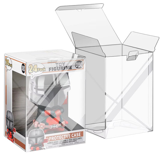 Protectors Case for Funko- 4" Inch Pop Figures,Crystal Clear Protectors,Heavy Duty Display Box W/ Protective Film & Locking Tab