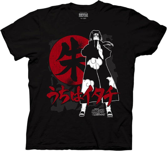 Itachi Uchiha Akatsuki Ring Tee – Naruto Shippuden Men’s Short Sleeve Shirt | Licensed Anime Apparel