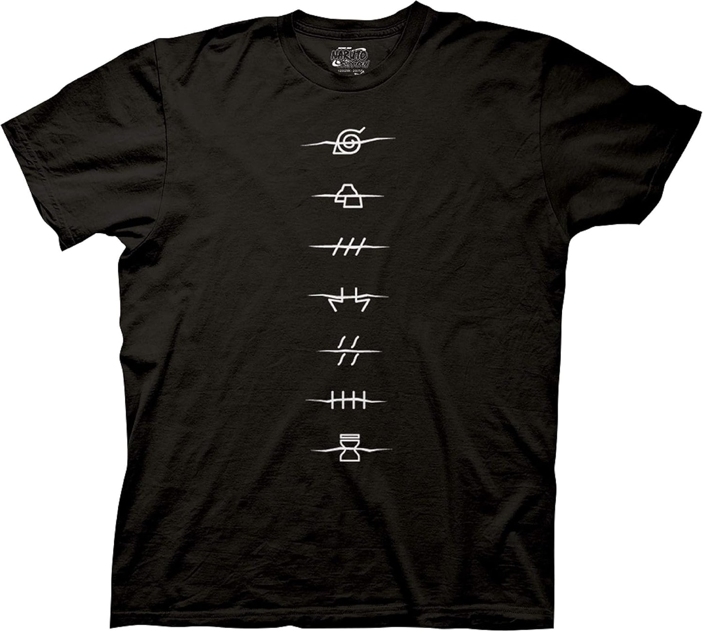 Naruto Shippuden Akatsuki Red Cloud T-Shirt – Anti-Village Symbols | Officially Licensed Men’s Anime Tee by Ripple Junction