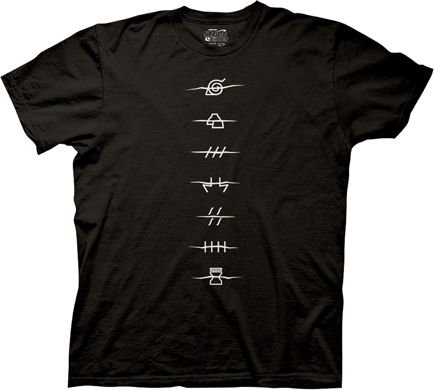 Naruto Shippuden Akatsuki Red Cloud T-Shirt – Anti-Village Symbols | Officially Licensed Men’s Anime Tee by Ripple Junction