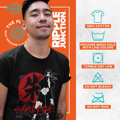 Itachi Uchiha Akatsuki Ring Tee – Naruto Shippuden Men’s Short Sleeve Shirt | Licensed Anime Apparel